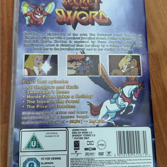She-Ra: The Secret of the Sword He-Man 2005 DVD - Picture 2 of 2